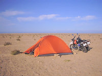 Camping in the Morrocain desert