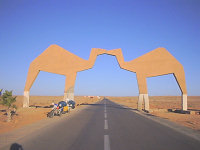 Camel monument in Tan-Tan
