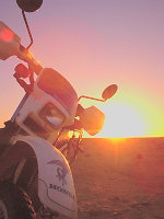Soichiro in desert-sunrise