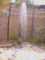 Outdoor water shower