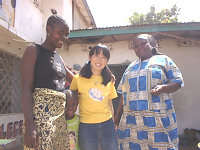 Nao with Gambian ladies