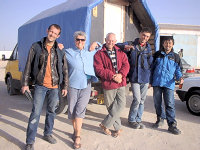 Travellers waiting for train